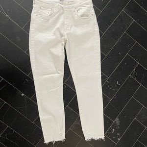 AGOLDE Sophie high rise skinny jeans in white Size 30